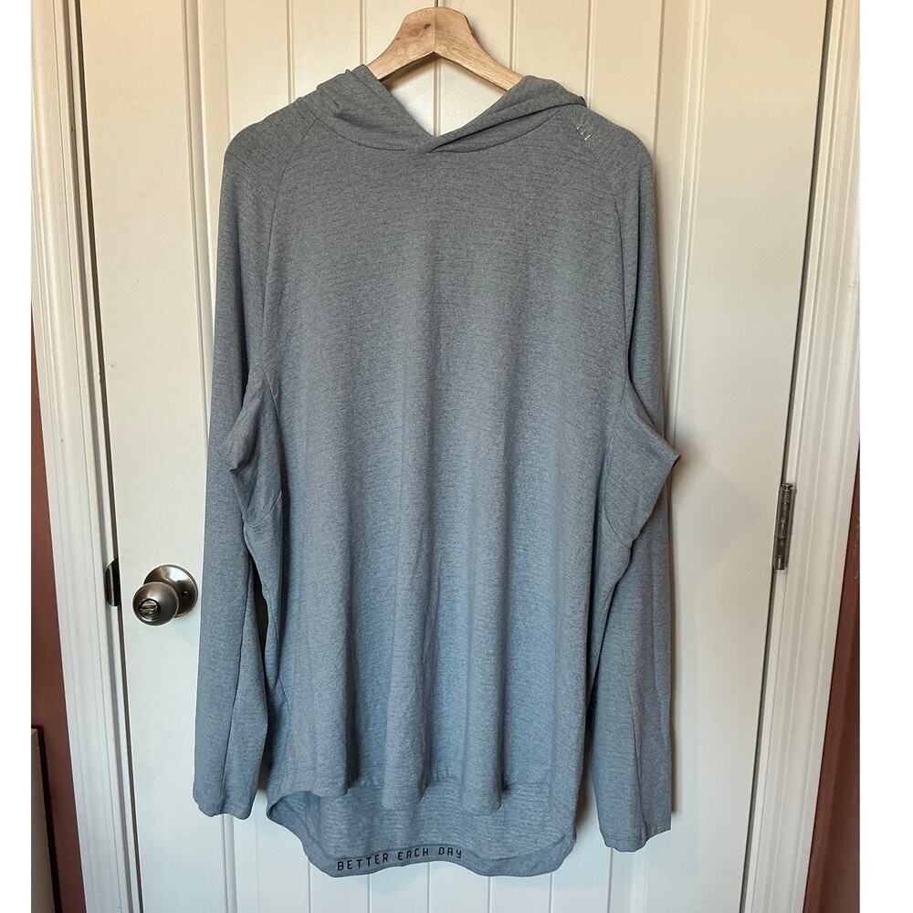 Lululemon Drysense Hoodie Mens L/XL Heathered Chambray